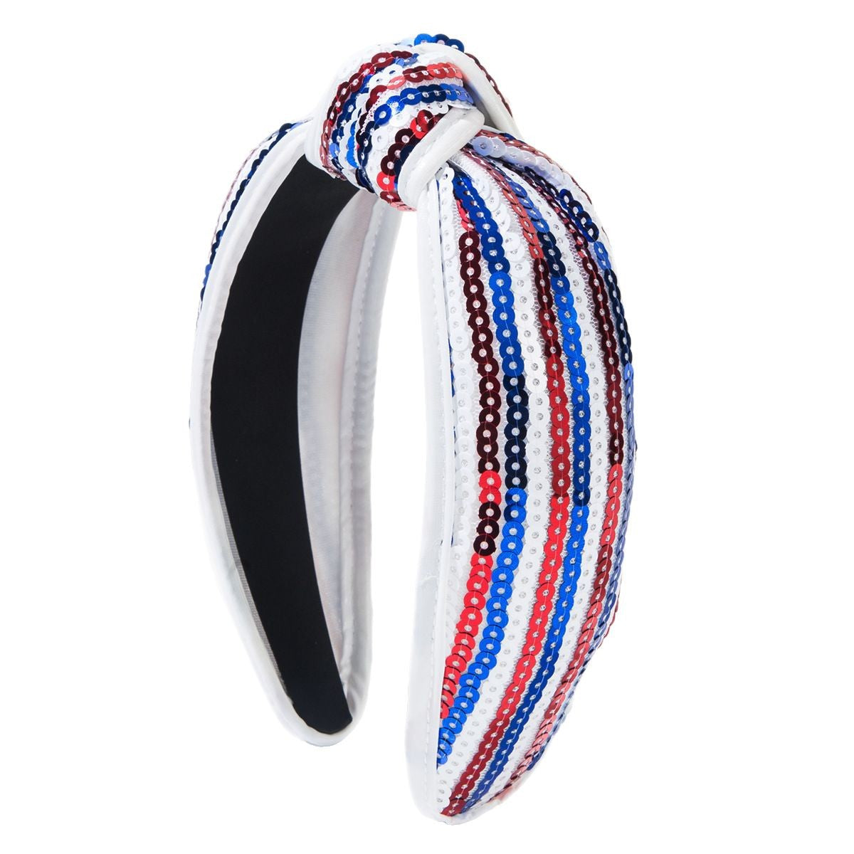 Wholesale Creative Diamond Striped Star Sequin Fabric Headband